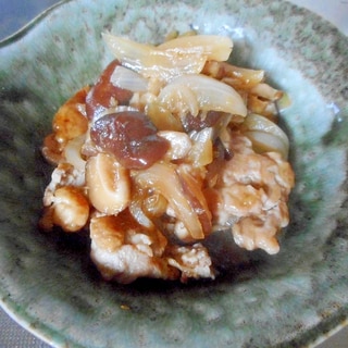 豚肉とシイタケの炒め煮